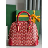 Goya vendome mini structured handbag crossbody shoulder zipper tote with studded feet - 图片 4
