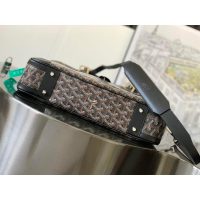 small Goyard Ambassade men's business briefcase canvas laptop document handbag with protective feet - 图片 9