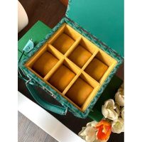 Goyard six-grids watch box organizer jewelry storage case handmade truck handbag - 图片 6