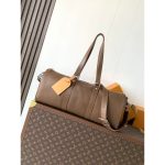 Louis Vuitton LV Needle H39 Brown Duffle Bag Travel in Calfskin Leather