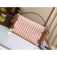 Louis Vuitton Side Trunk Monogram Canvas Calfskin Bag Women