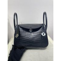 Crocodile Her^^m lindy 26 boston shopper handbag large luxury designer tote travel keepall handbag - 图片 9