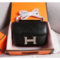 Hermes constance 24 shoulder messenger flap GHW-croco-effect calfksin boutique inclusion