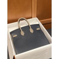 Special edition horseshoe stamp Her.mes Birkin 25 handbag mixed color Togo calfskin handmade stitch - 图片 9