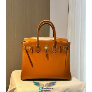 Hermes birkin 30 top-handle bag GHW-box leather full handmade/boutique inclusion