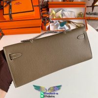 Epsom Hermes kelly cut 31 clutch evening cocktail pouch full handmade/boutique inclusion