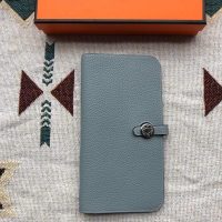 togo Hermes dogon bifold long wallet/passport card holder PHW full handmade/boutique inclusion