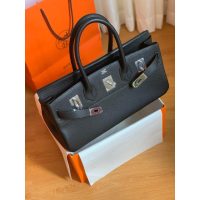 Hermes Shoulder Birkin 42cm tote handbag-craie calfskin full handmade boutique package
