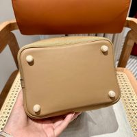 Hermes picotin 18 mini trench canvas bucket tote SHW full handmade