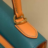 epsom Hermes kelly 25 bicolor handbag GHW full handmade boutique package