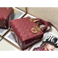 Dior quilted handbag large-capacity shopping tote crossbody bag genuine leather woman bag five grids - 图片 7