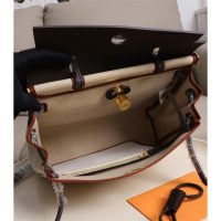 Hermes Herbag Zip 31 canvas tote bag. with detachable clutch full handmade