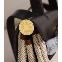 Hermes Herbag Zip 31 canvas tote bag. with detachable clutch full handmade