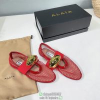 Alaia ladies mesh flat ballet shoes foldable Mary Jane boat shoes daily casual pump size35-42 - 图片 8