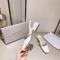 Jimmy choo crystal Mary Jane boat shoes flat slingback pump sandal ladies summer shoes size35-42 - 图片 8