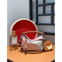 Loewe bicolor mini puzzle tote tiny shopper travel handbag full inclusion - 图片 8