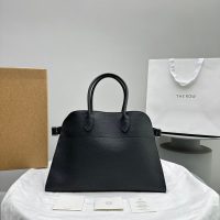The Row margaux 15 shell belt shopper tote convertible travel carryall handbag in grainy calfskin - 图片 8
