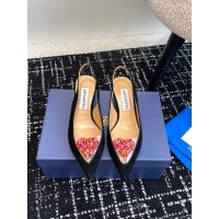aquazzura suede kitten heel slingback pump rhinestone-detailed heel sandal size35-41 3.5 cm - 图片 2
