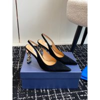 aquazzura suede heel slingback sandal ladies slide heel pump hot girls nightclub shoes size35-40 - 图片 4