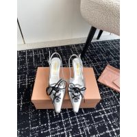 Miumiu bow-detailed kitten heel slingback sandal routine heel pump slipon size35-42 - 图片 4