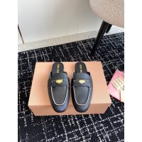Miumiu suede slide mules summer flap sandal slipper half drag shoes size35-42 - 图片 2