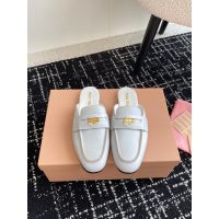 Miumiu suede slide mules summer flap sandal slipper half drag shoes size35-42 - 图片 3