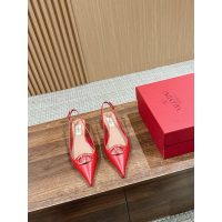 Valentino kitten heel slingback pump summer heel sandal bride wedding party shoes size35-40 - 图片 4
