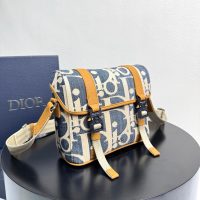Canvas dior crossbody flap saddle messenger/shoulder satchel flap/full inclusion - 图片 7