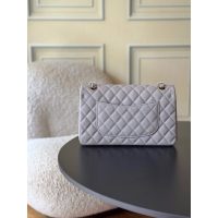 caviar chanel classic shoulder double flap bag-brown lavender burgundy