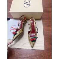 womne's Valentino cherryfic kitten-heel slinback pump Latin dancer footwear size35-40 - 图片 3