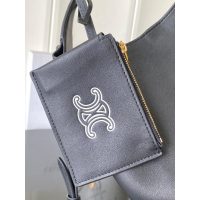 women's Celine shoulder bucket tote slouchy handbag with detachable card pouch - 图片 9