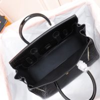 croco-effect Hermes birkin 30 to-handle handbag GHW boutique package