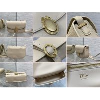 microchip version Dior oval-medal crossbody shoulder flap saddle bag - 图片 7