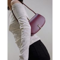 smooth YSL shoulder flap saddle bag/rounded underarm baguette boutique inclusion