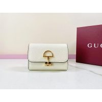 half horsebit Gucci bifold small wallet purse multislots card holder coin pouch - 图片 3