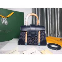 small Goryard structured top-handle handbag crossbody flap messenger bag with protective feet - 图片 2