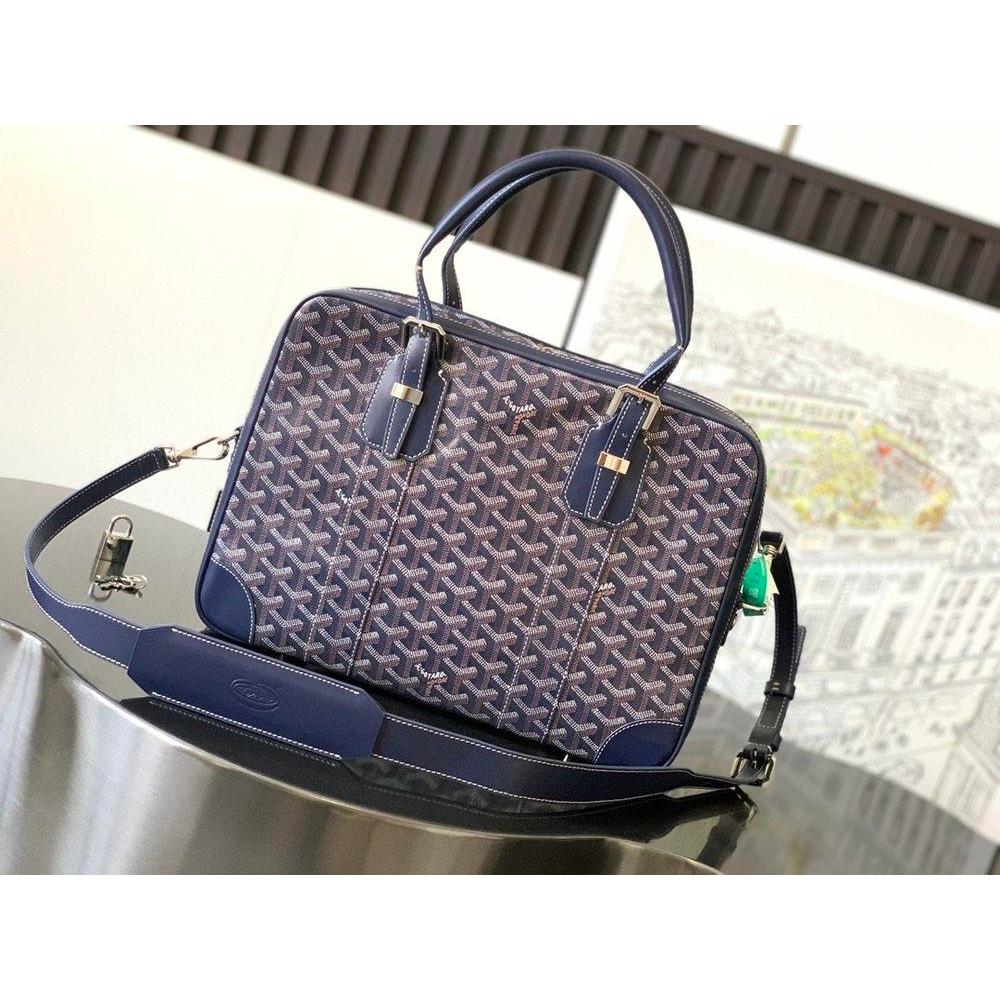 ph-11134201-820li-mqsr4wmfu5u7a3.jpg small Goyard Ambassade men's canvas laptop document handbag business briefcase with protective feet - 图片 1