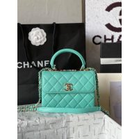 lambskin Chanel Trendy CC Top-Handle Flap Bag-vibrant minit
