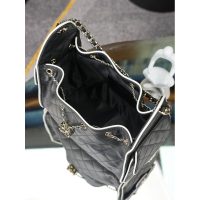 Chanel 25 Small/medium Handbag in Black and White with detachable clutch