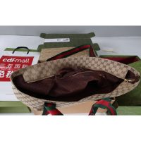 GG canvas Gucci foldable shopper handbag large-capacity coummuter tote double size - 图片 5