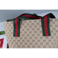 GG canvas Gucci foldable shopper handbag large-capacity coummuter tote double size - 图片 9